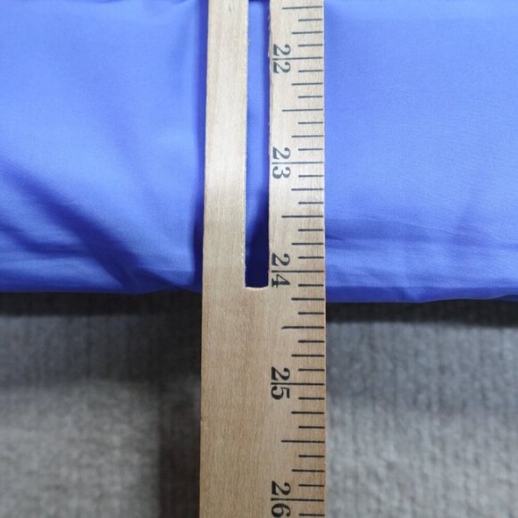 J.Crew Womens Vest Large Blue Solid Down Filled Full Zip Mountain Puffer Quilted - Picture 8 of 9